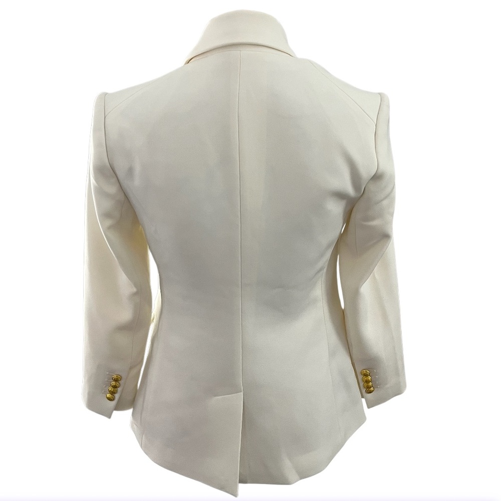 Express Editor Double-Breasted Gold Crest Button … - image 5